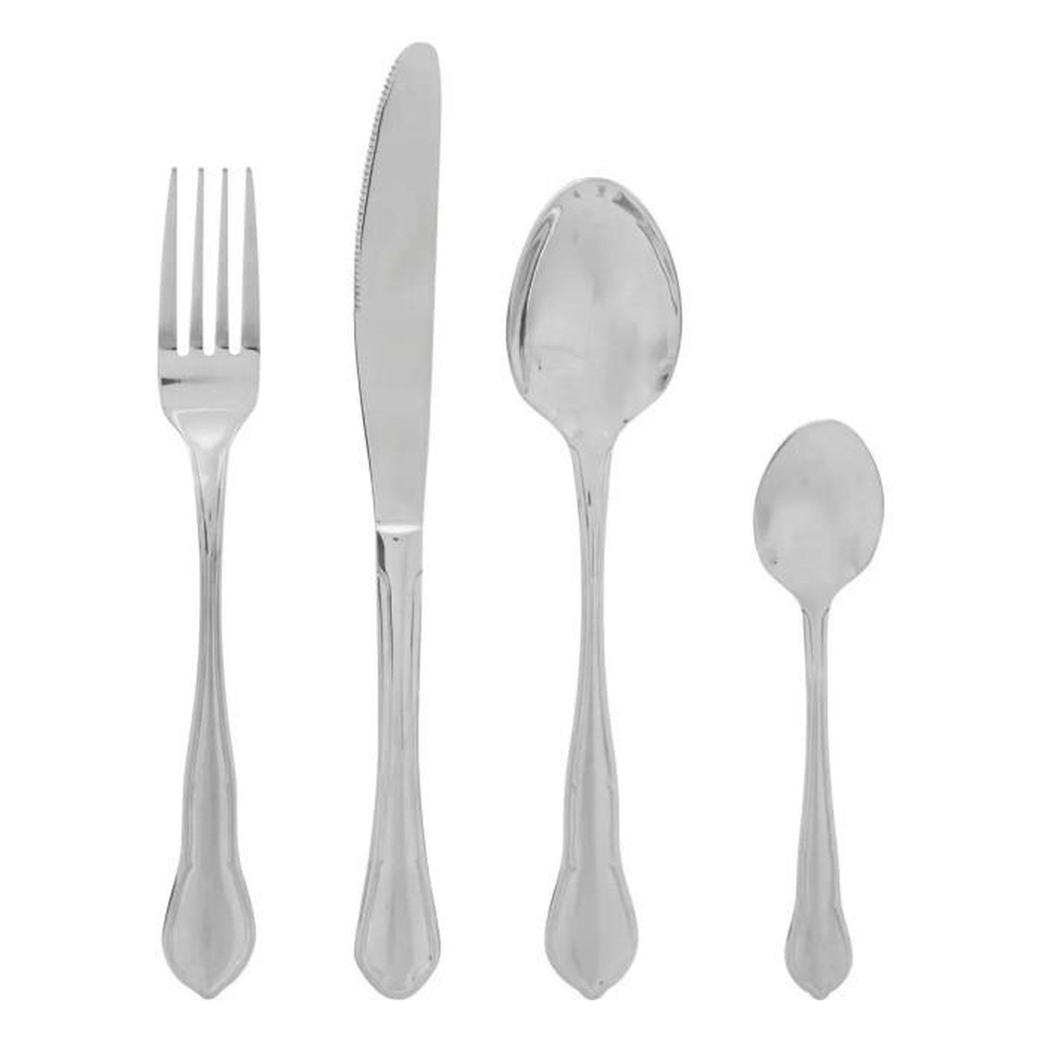 SECRET DE GOURMET Ménagère 24 Pièces Inox  Tradition  27cm Argent