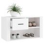 Voir la diapositive 4 : VIDAXL Armoire a chaussures Blanc 80x35x45 cm Bois d'ingenierie