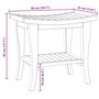 Voir la diapositive 6 : VIDAXL Table d'appoint de salle de bain 50x35x45cm bois de teck solide
