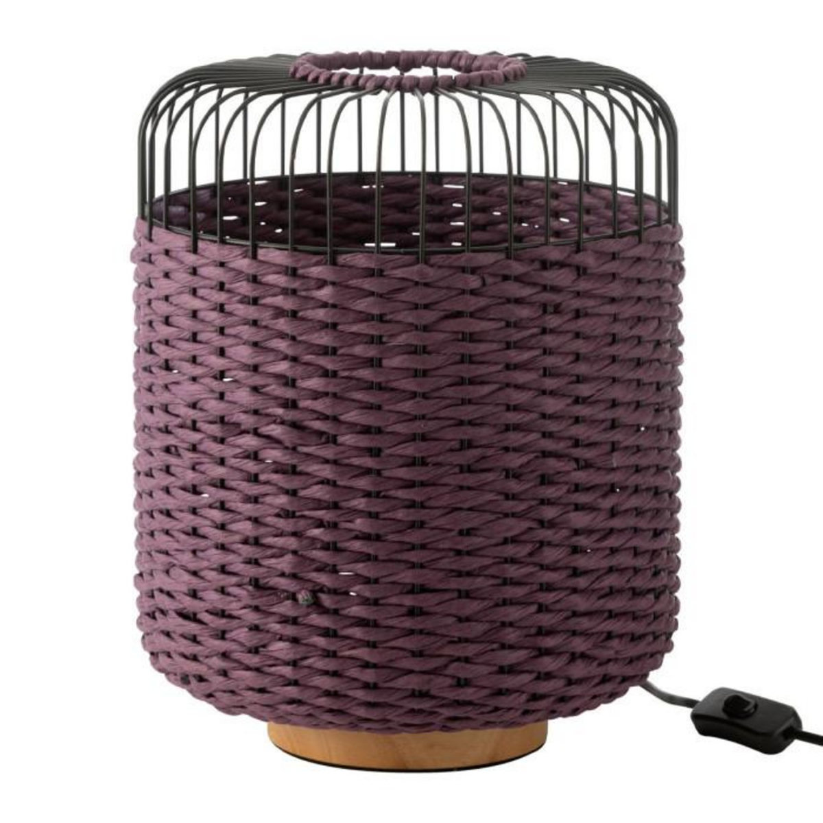 Paris Prix Lampe à Poser en Métal  Eldon  34cm Mauve