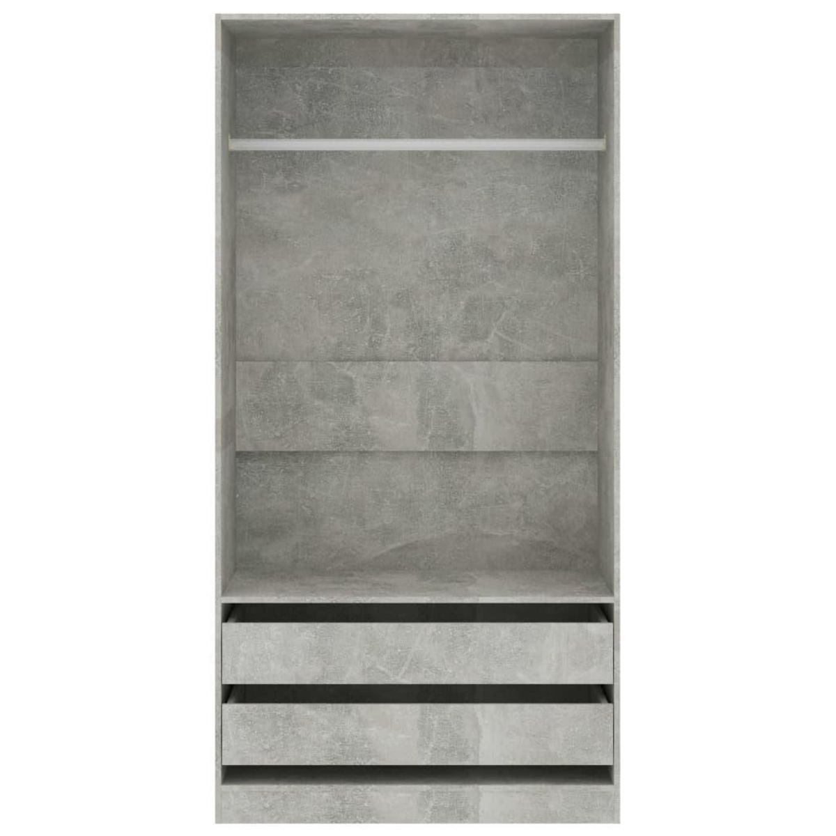 VIDAXL Garde-robe Gris beton 100x50x200 cm Bois d'ingenierie