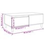 Voir la diapositive 6 : VIDAXL Table basse Chene fume 90x50x36,5 cm Bois d'ingenierie