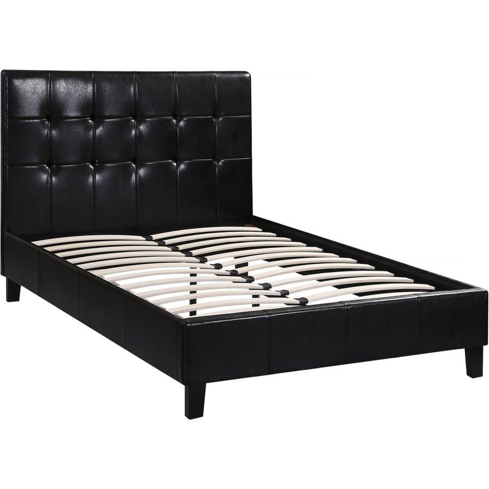 Voir la diapositive 1 : Habitat et Jardin Lit double en pvc  julia  - 140 x 190 cm - noir