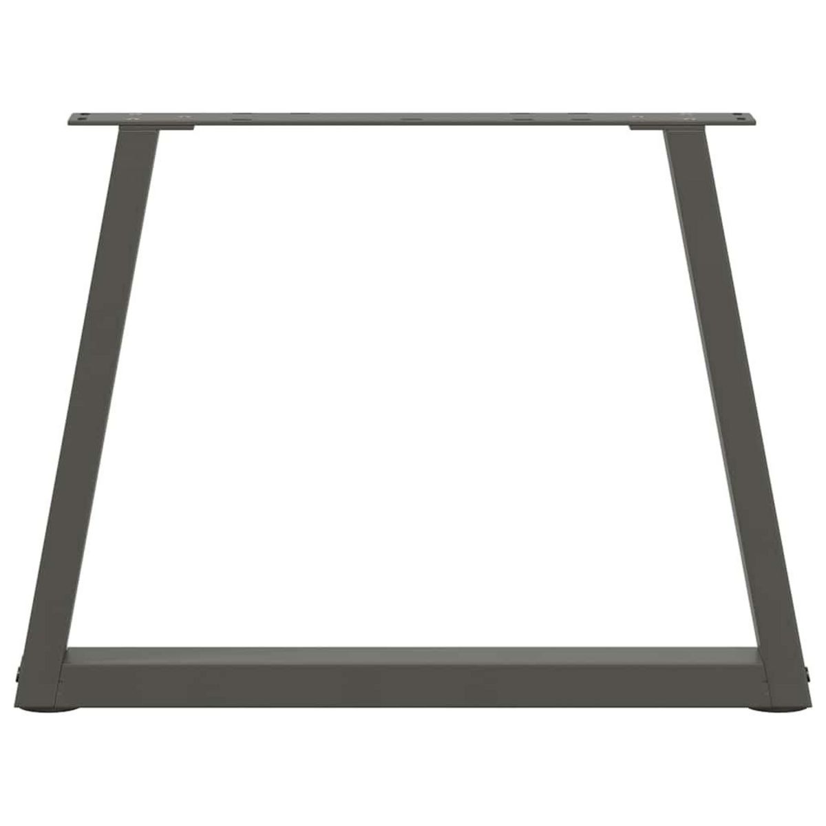 VIDAXL Pieds de table a manger en forme de V 2 pcs anthracite acier