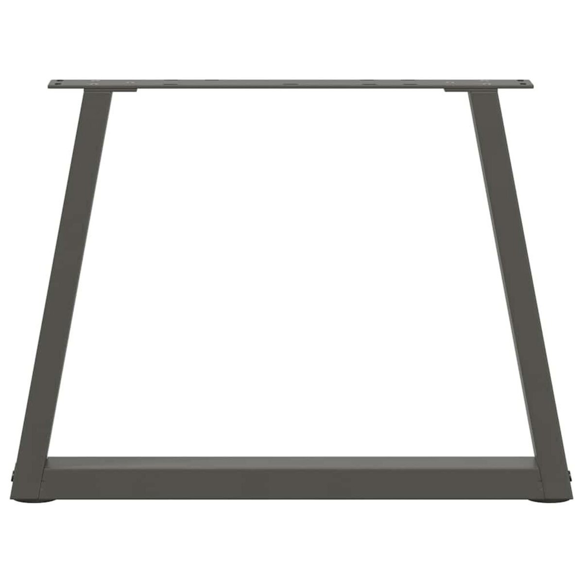 VIDAXL Pieds de table a manger en forme de V 2 pcs anthracite acier