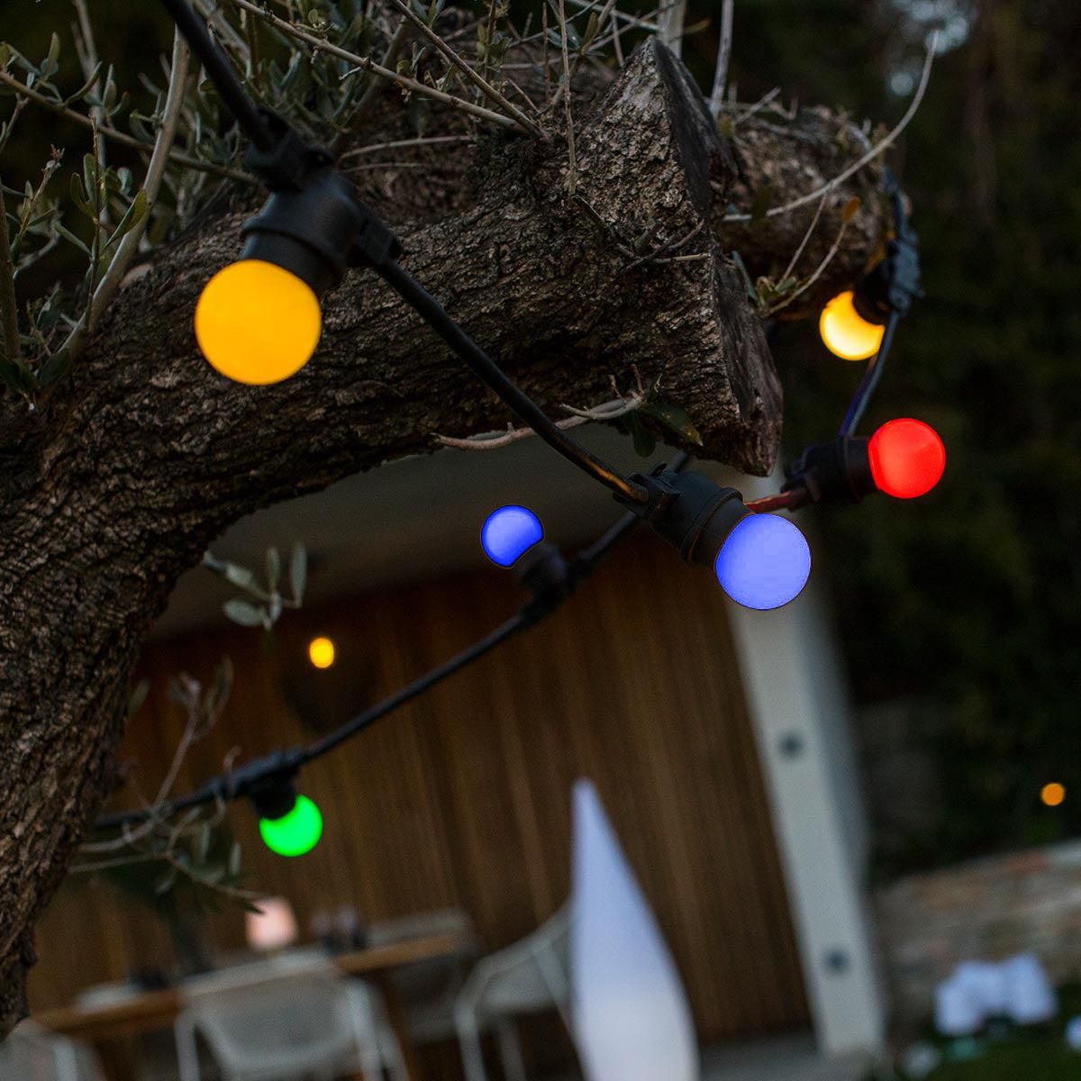 Lumisky Guirlande lumineuse PARTY Multicolore Caoutchouc 8,40 m