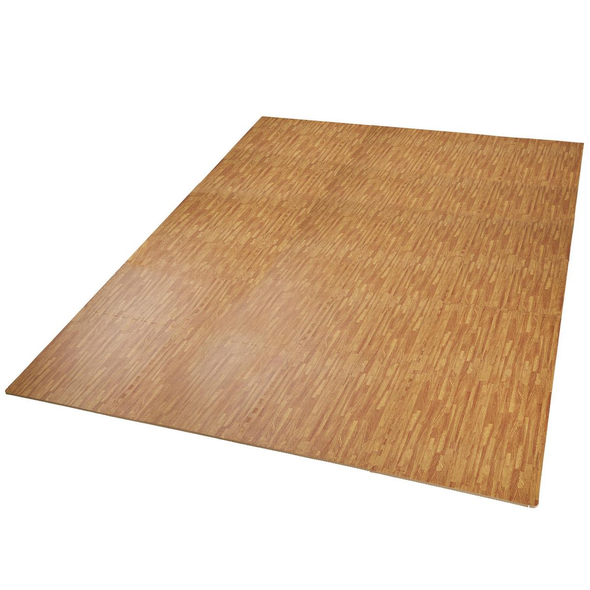 tectake Ensemble de 24 dalles carrées souples et antidérapantes imprimé bois Set de 24