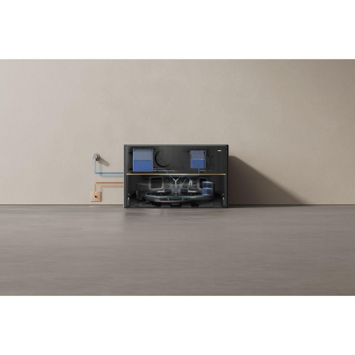 DREAME Robot Aspirateur Laveur X50 Master avec kit de raccordement à l'eau