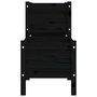Voir la diapositive 5 : VIDAXL Jardiniere Noir 178,5x44x75 cm Bois massif de pin