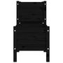 Voir la diapositive 5 : VIDAXL Jardiniere Noir 178,5x44x75 cm Bois massif de pin