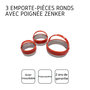 Voir la diapositive 4 : ZENKER Lot de 3 emporte-pièces ronds avec poignée Zenker Emporte-pièces
