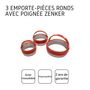 Voir la diapositive 4 : ZENKER Lot de 3 emporte-pièces ronds avec poignée Zenker Emporte-pièces