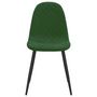 Voir la diapositive 4 : VIDAXL Chaises a manger lot de 2 Vert fonce Velours