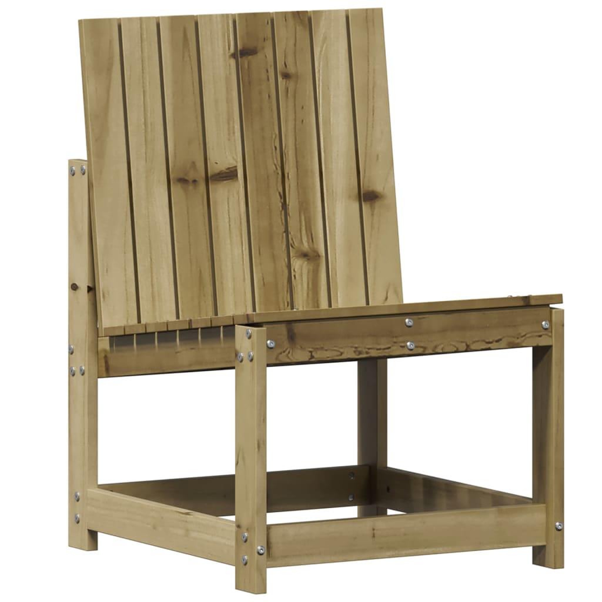 Voir la diapositive 2 : VIDAXL Chaise de jardin 50,5x55x77 cm bois de pin impregne