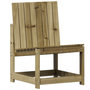Voir la diapositive 2 : VIDAXL Chaise de jardin 50,5x55x77 cm bois de pin impregne