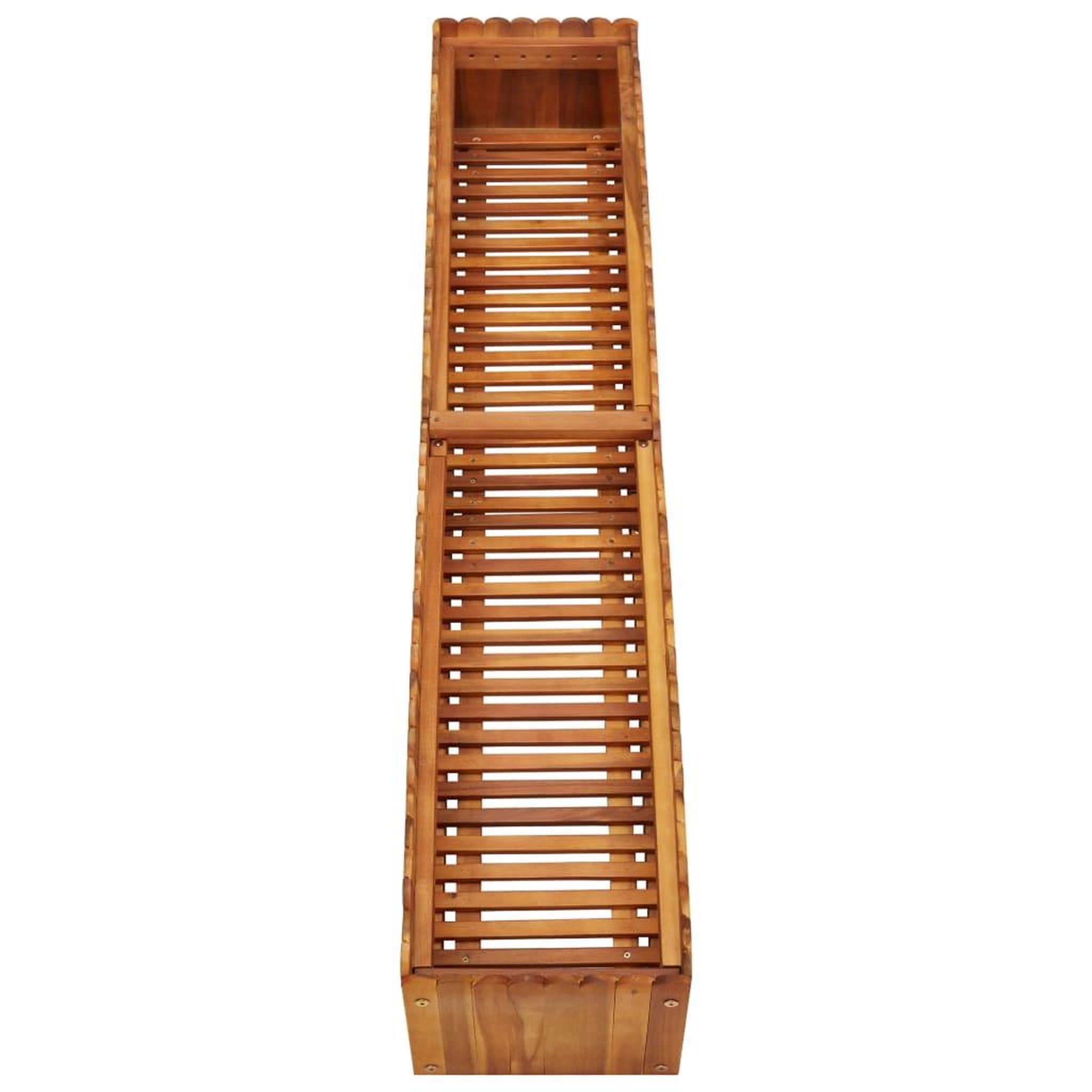 Voir la diapositive 4 : VIDAXL Lit sureleve de jardin 150x30x25 cm Bois massif d'acacia