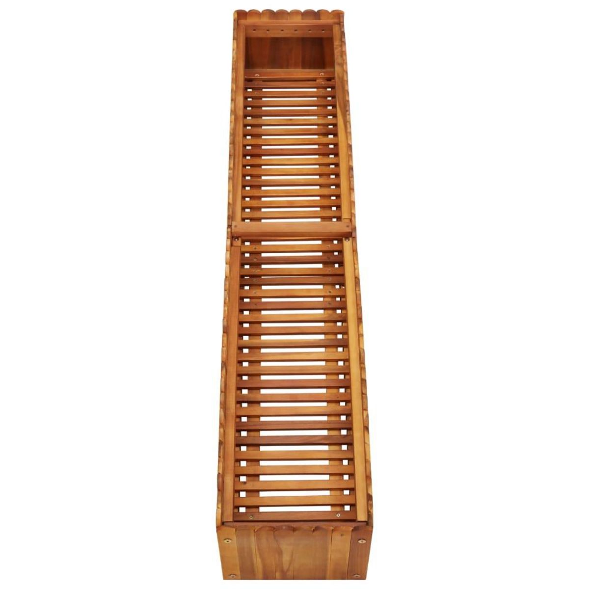 VIDAXL Lit sureleve de jardin 150x30x25 cm Bois massif d'acacia