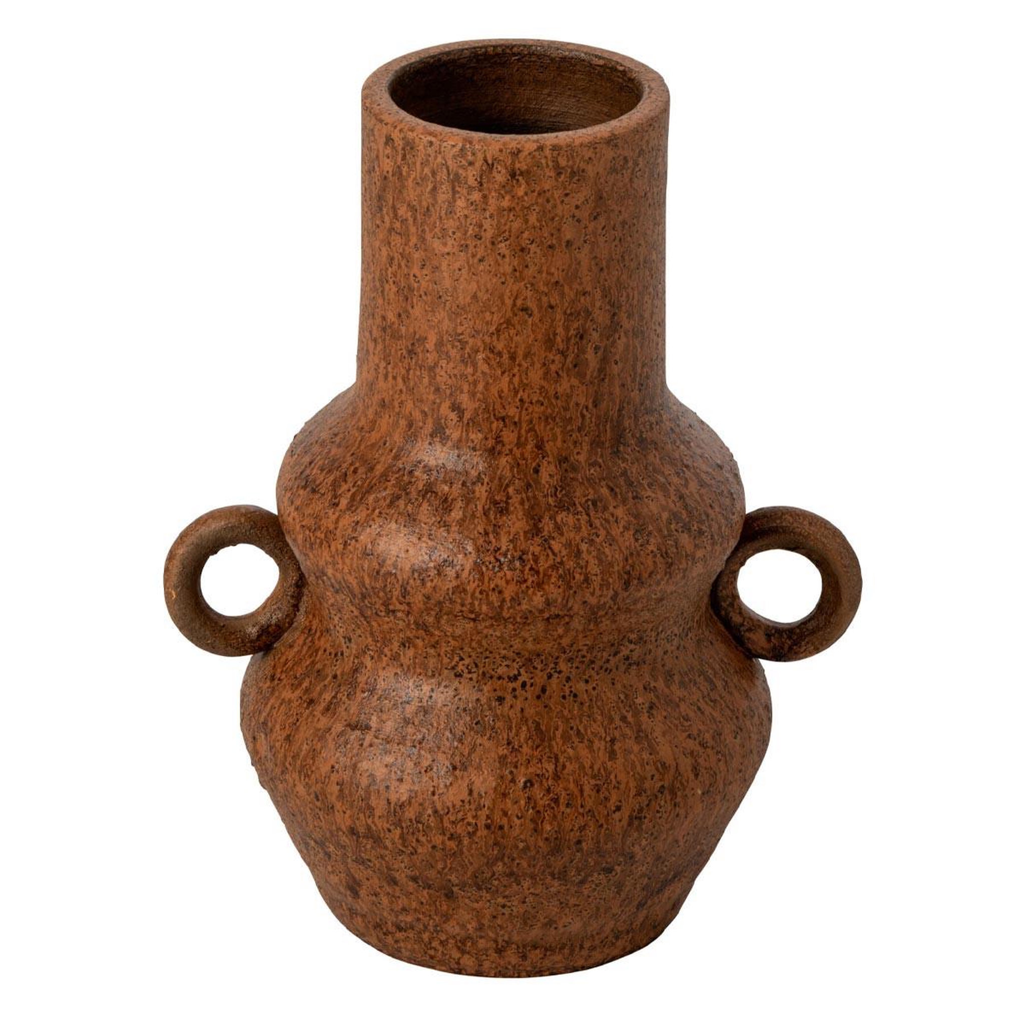 J-LINE Vase en céramique  amphora  27cm cognac
