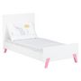 Voir la diapositive 3 : BABY PRICE Lit bébé évolutif Little Big Bed 140x70cm JOY coloris rose