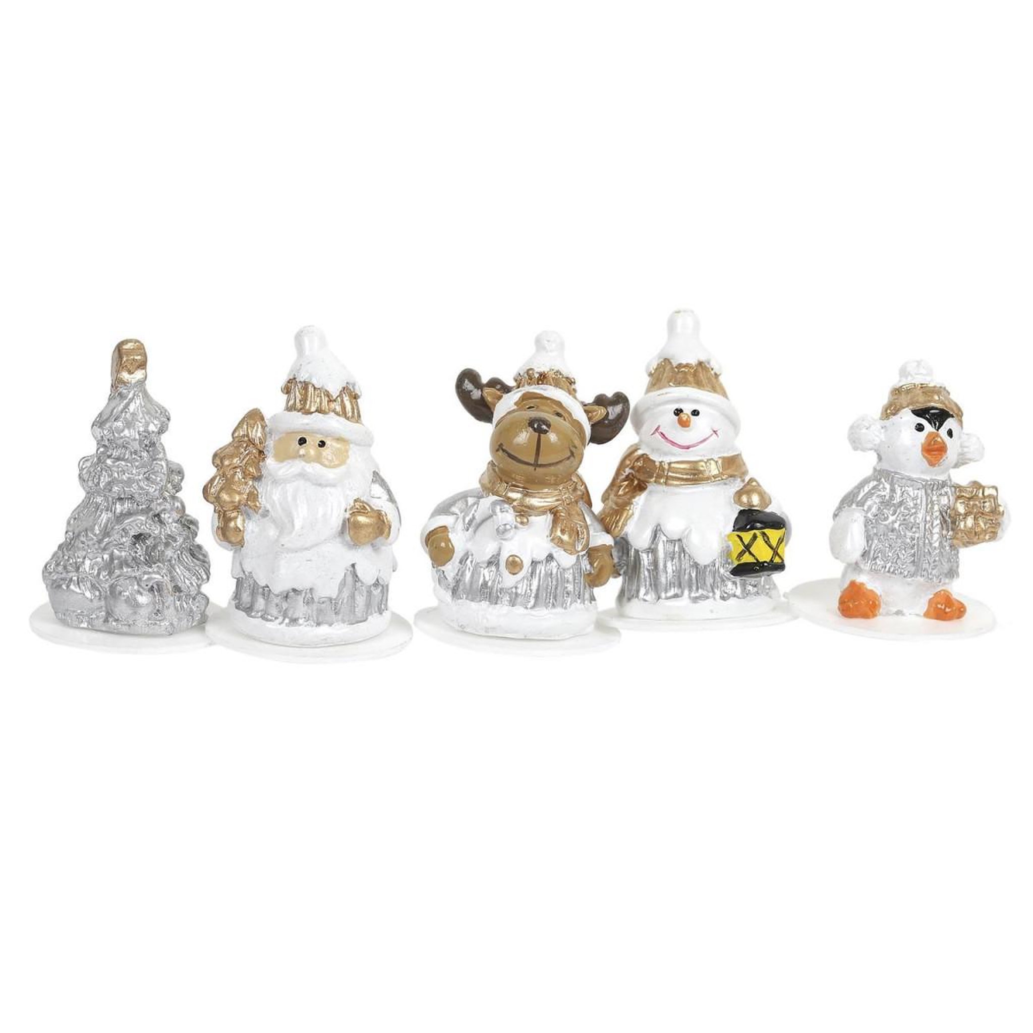 Voir la diapositive 2 : Lily Cook Lot de 5 Décorations de Noël  Gâteaux  6cm Argent