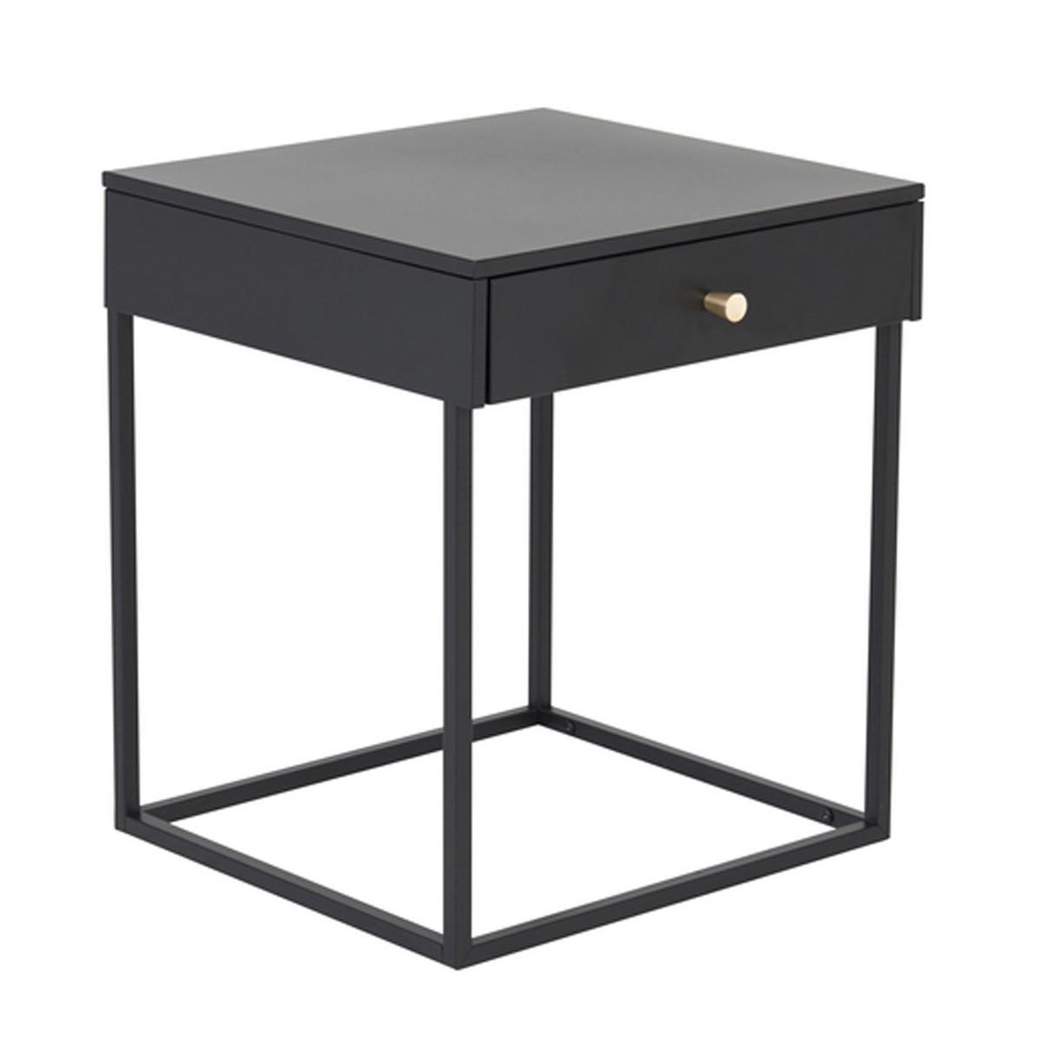 Paris Prix Table de chevet avec tiroir  bakal  50cm noir