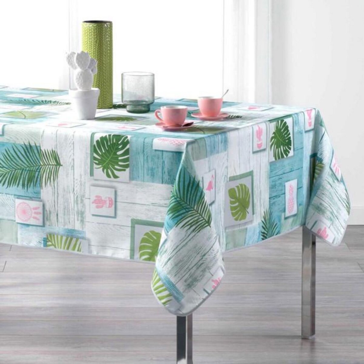 Paris Prix Nappe Rectangulaire  Bahia  150x240cm Bleu