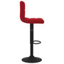Voir la diapositive 4 : VIDAXL Tabouret de bar Rouge bordeaux Velours