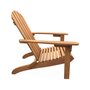 SWEEEK Fauteuil de jardin en bois - Adirondack Salamanca- Eucalyptus . chaise de terrasse retro. siège de plage