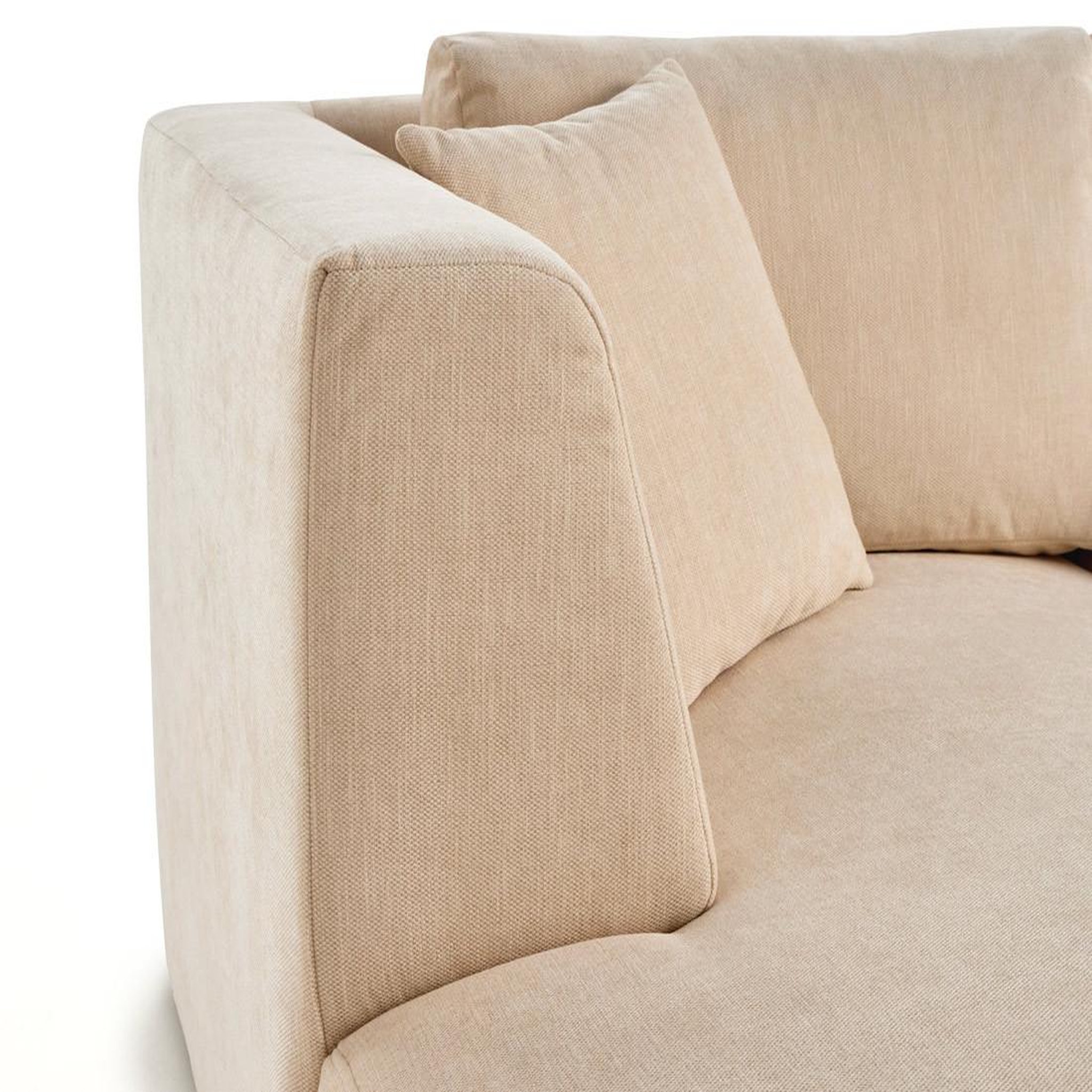 Voir la diapositive 5 : BEST MOBILIER Santorini - module d'assise méridienne gauche - en tissu texturé