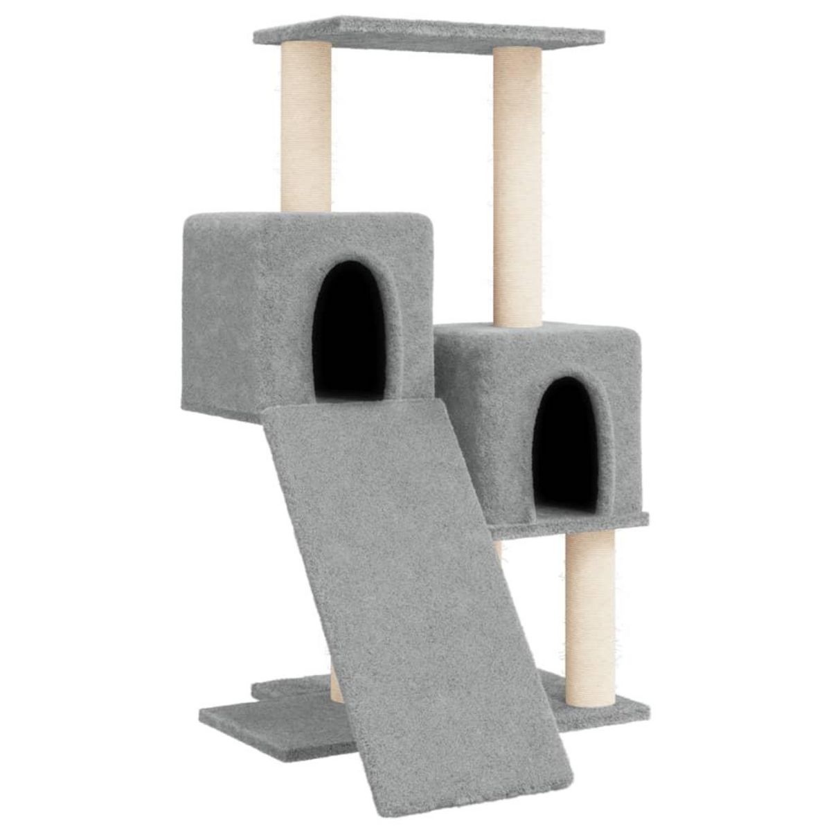 VIDAXL Arbre a chat avec griffoirs en sisal Gris clair 82 cm