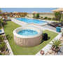 Voir la diapositive 2 : Habitat et Jardin Spa gonflable  4 places  Santorin  - 180 x 180 x 65 cm - Taupe