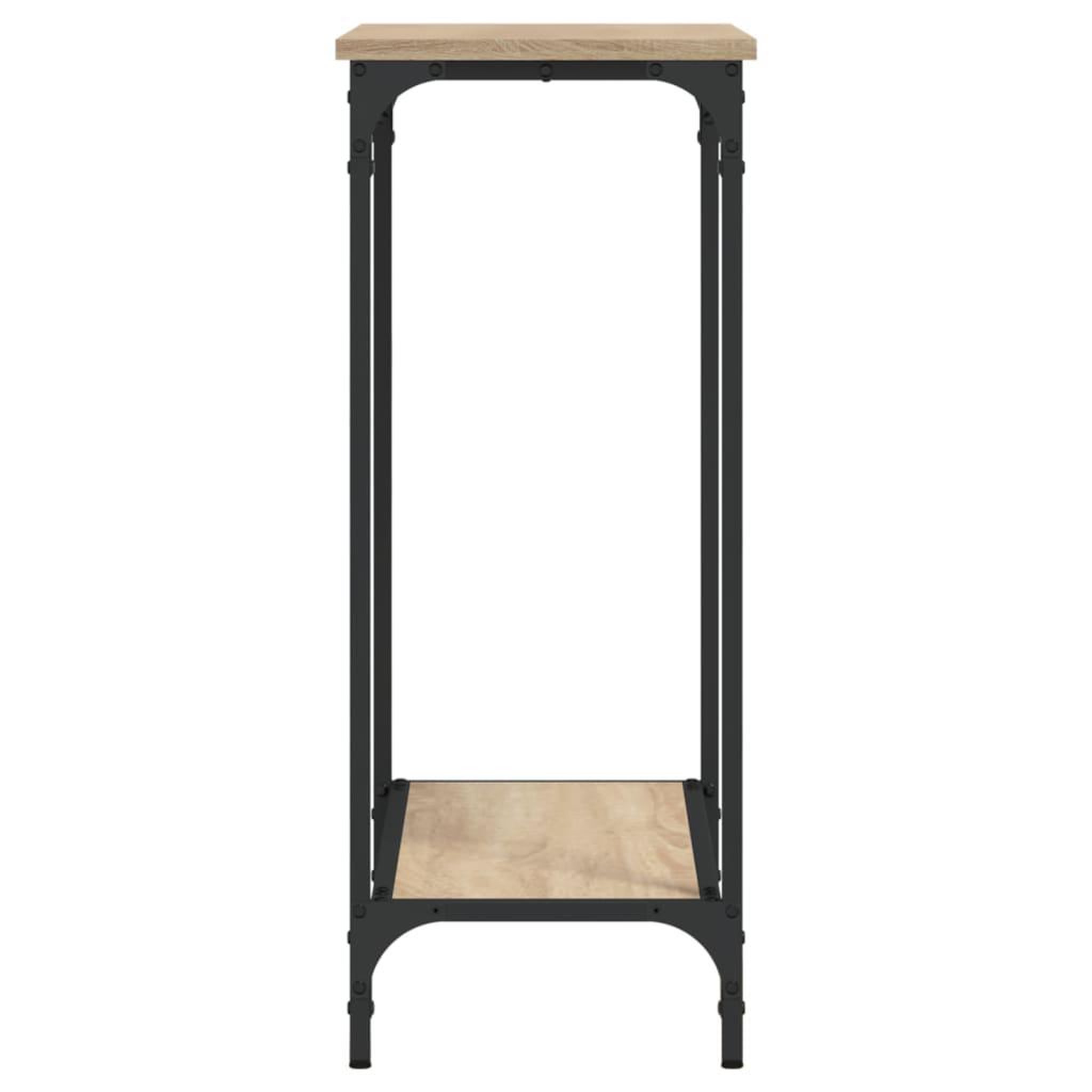 Voir la diapositive 5 : VIDAXL Table console chene sonoma 75x30,5x75 cm bois d'ingenierie