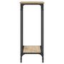 Voir la diapositive 5 : VIDAXL Table console chene sonoma 75x30,5x75 cm bois d'ingenierie