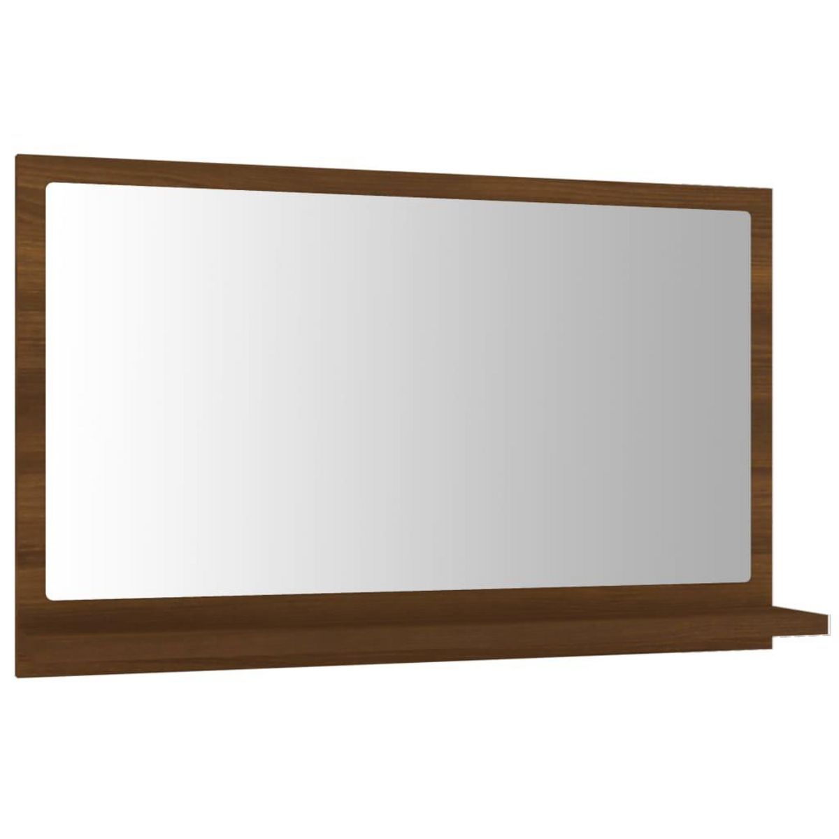 VIDAXL Miroir de bain Chene marron 60x10,5x37 cm Bois d'ingenierie