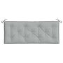 Voir la diapositive 4 : VIDAXL Coussin de banc de jardin gris clair melange 120x50x7 cm tissu