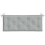 Voir la diapositive 4 : VIDAXL Coussin de banc de jardin gris clair melange 120x50x7 cm tissu