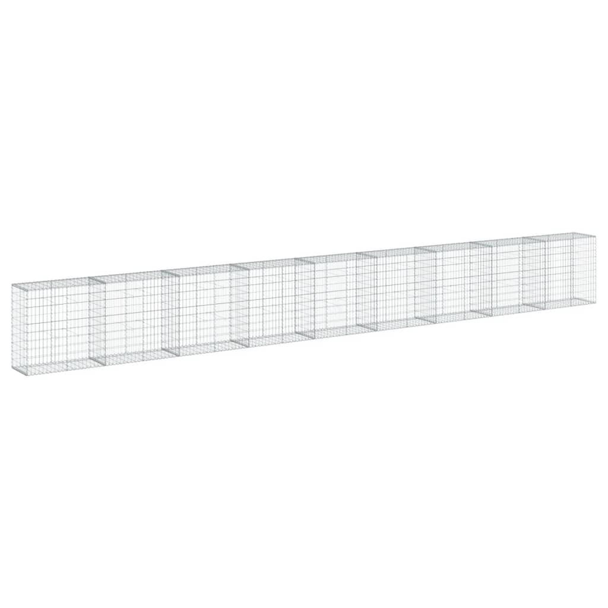 Voir la diapositive 5 : VIDAXL Panier gabion avec couvercle 900x50x100 cm fer galvanise