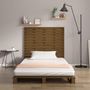 Voir la diapositive 3 : VIDAXL Tete de lit murale Marron miel 81x3x91,5 cm Bois massif de pin
