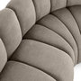 Voir la diapositive 6 : LISA DESIGN Debbie - canapé modulable d'angle droit 4 places avec accoudoir en tissu texturé