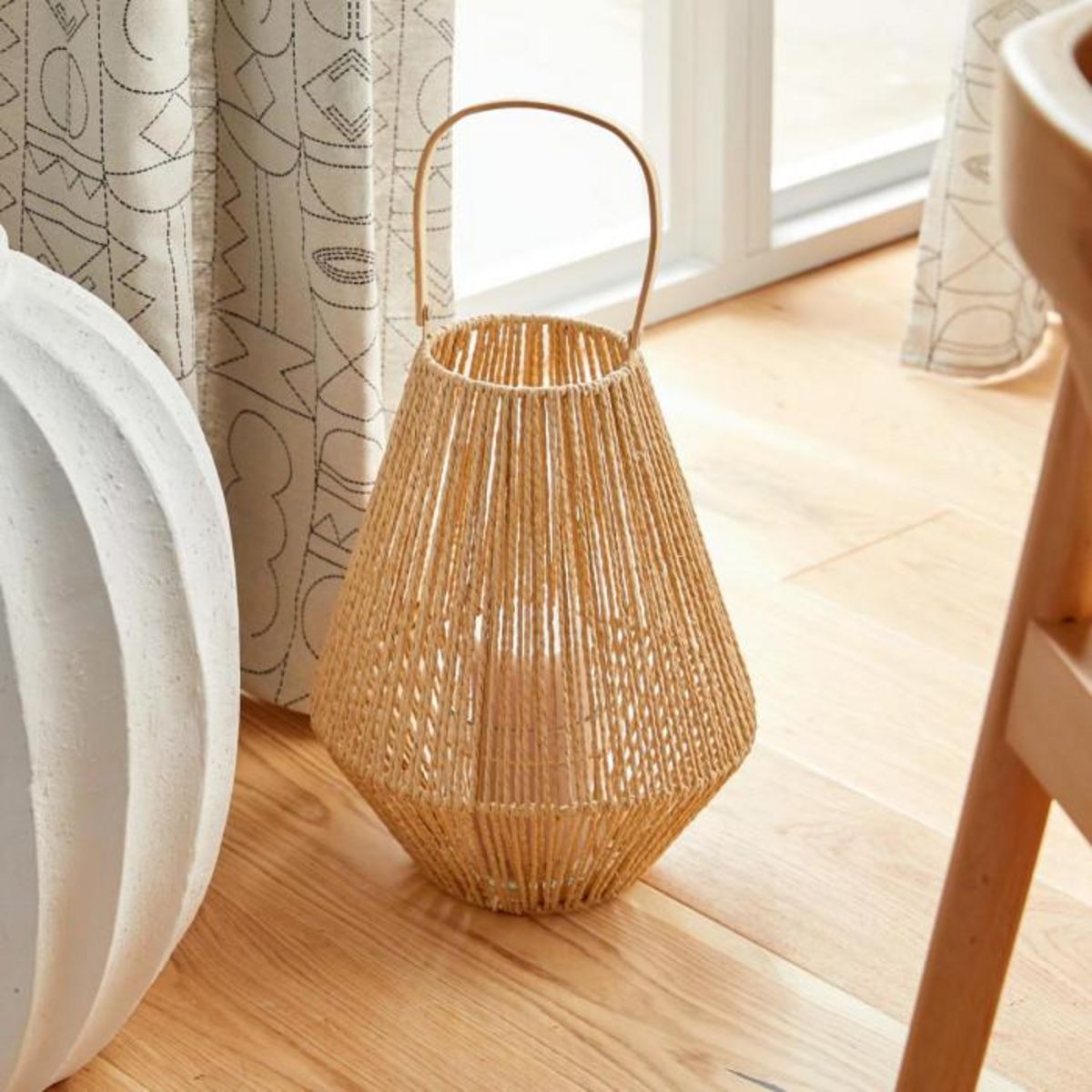 ATMOSPHERA Lanterne Avec Poignée  Ross  31cm Naturel