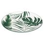 Voir la diapositive 2 : SECRET DE GOURMET Lot de 6 Assiettes Plates  Palme  26cm Vert