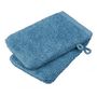 Voir la diapositive 1 : ACTUEL Lot de 2 gants de toilette coton bio organic 540gr/m2