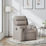 Voir la diapositive 1 : VIDAXL Fauteuil de massage inclinable Taupe Tissu