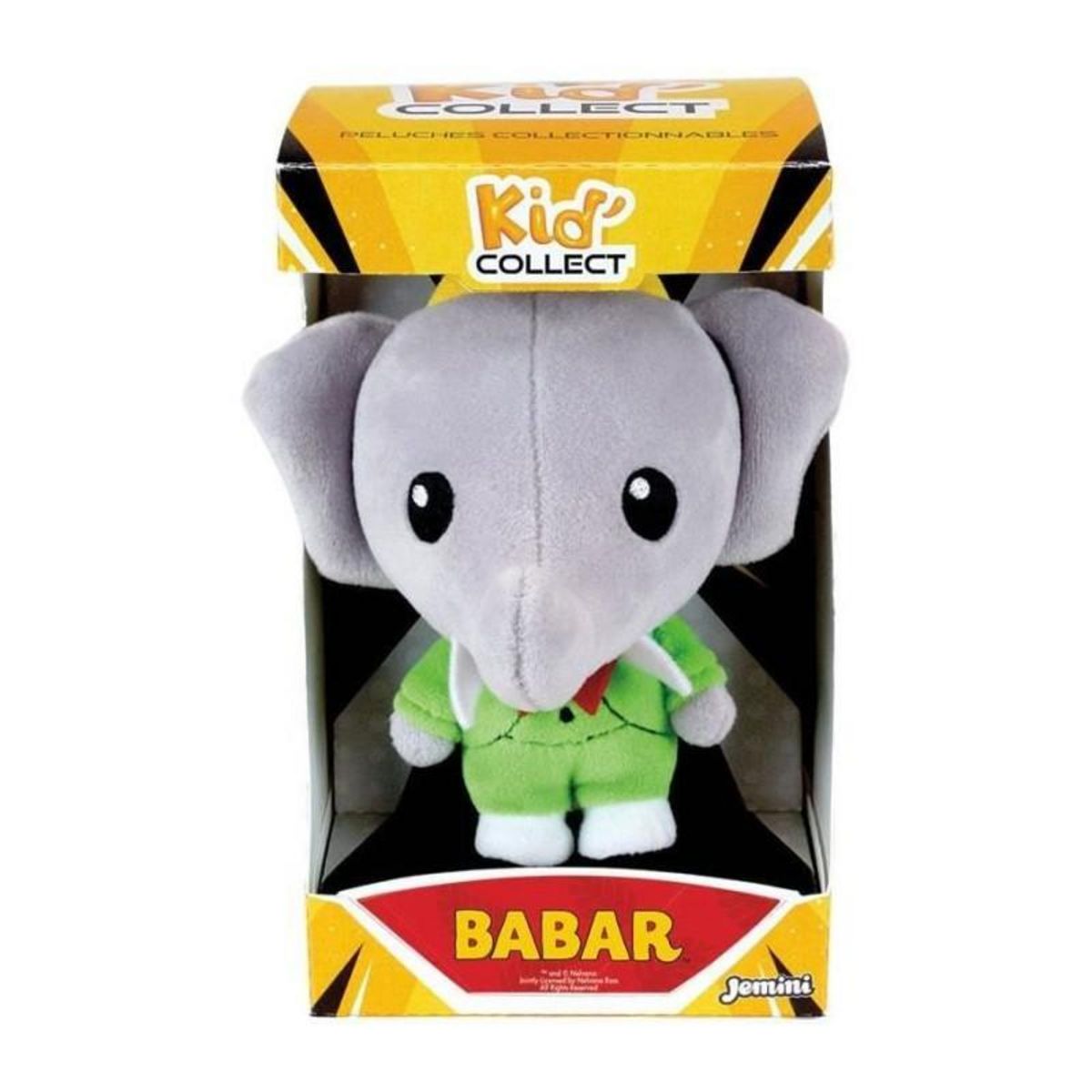 JEMINI Peluche a collectionner Elephant - JEMINI - BABAR - Kid'collect +/- 13 cm