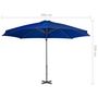Voir la diapositive 6 : VIDAXL Parasol de jardin en porte-a-faux mat en aluminium bleu azure