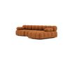 Voir la diapositive 4 : LISA DESIGN Ruby - canapé modulable d'angle droit 4 places en velours texturé