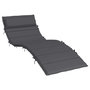 Voir la diapositive 2 : VIDAXL Coussin de chaise longue anthracite 180x60x3 cm tissu oxford