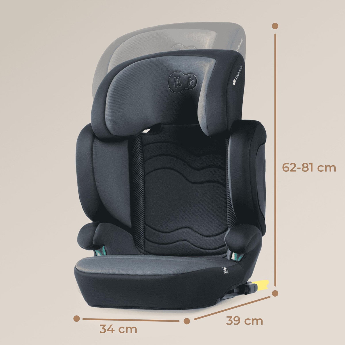 KINDERKRAFT Siège auto i-Size - installation facile avec protection latérale