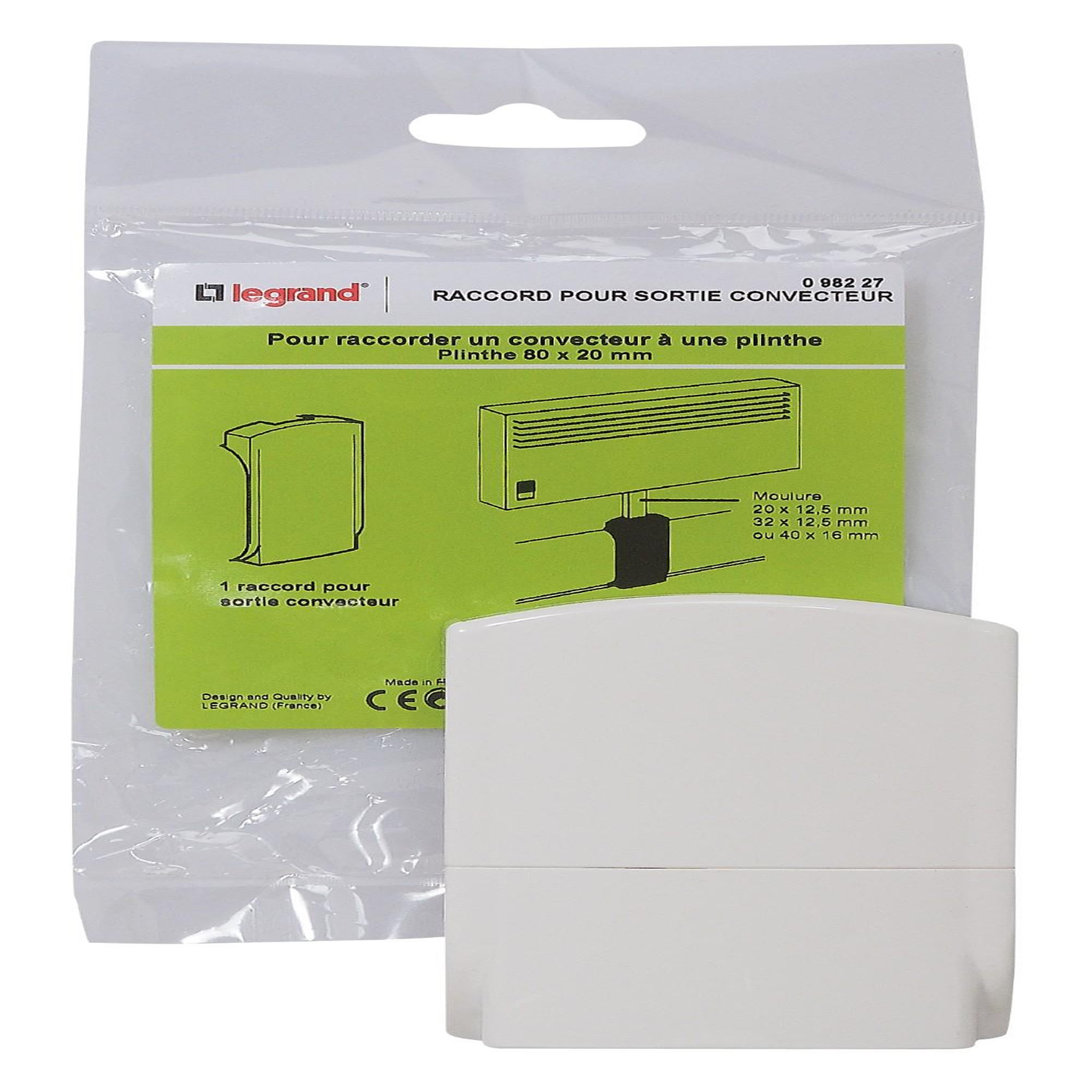 Legrand DLP sortie convecteur 80x20 mm