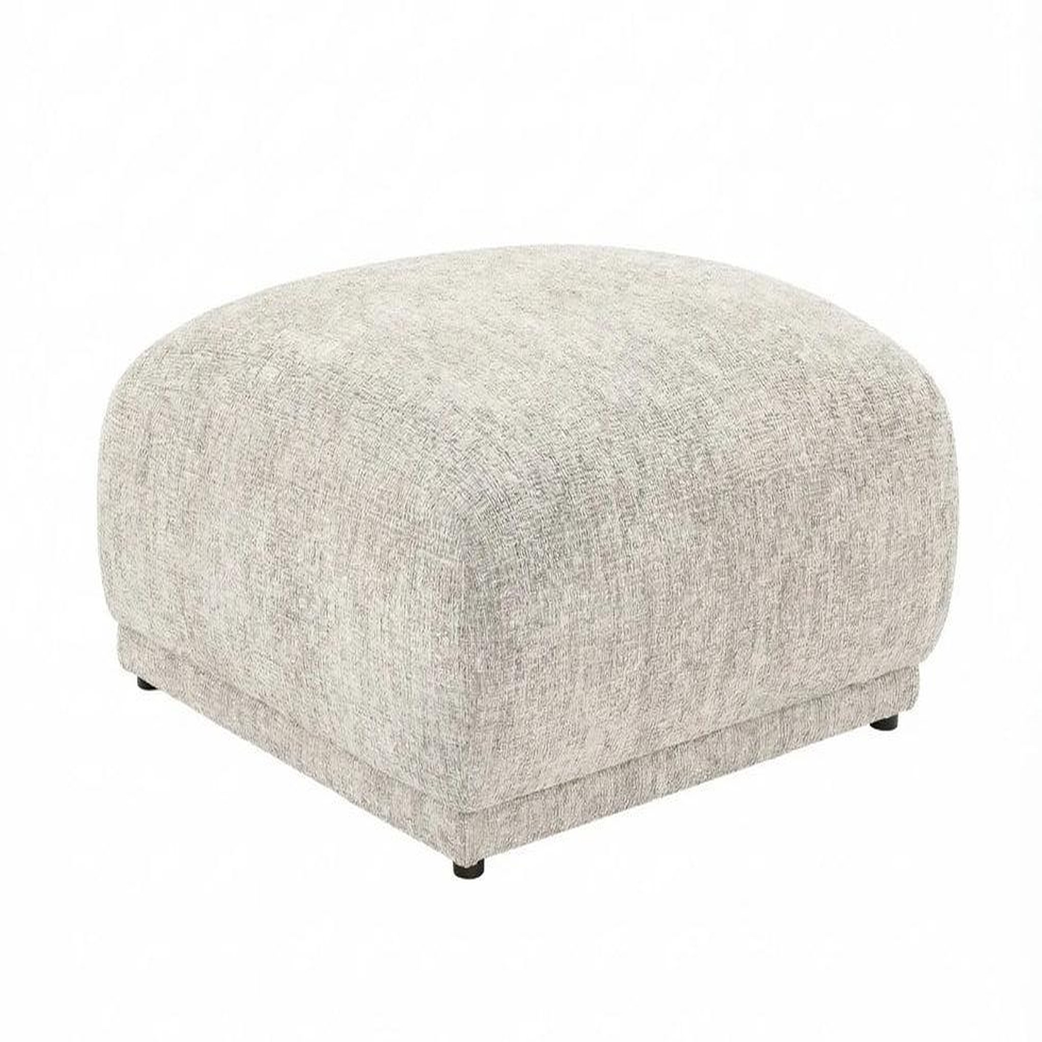 CASANOVA PARIS Rosalie - pouf tissu chenille. Coloris disponibles : Marron, Bleu, Vert, Orange, Gris